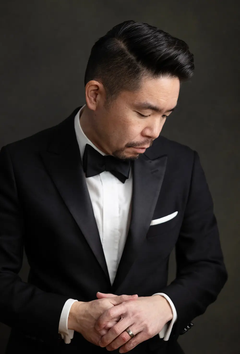 portrait about kenny nakai chicago photographer in tuxedo