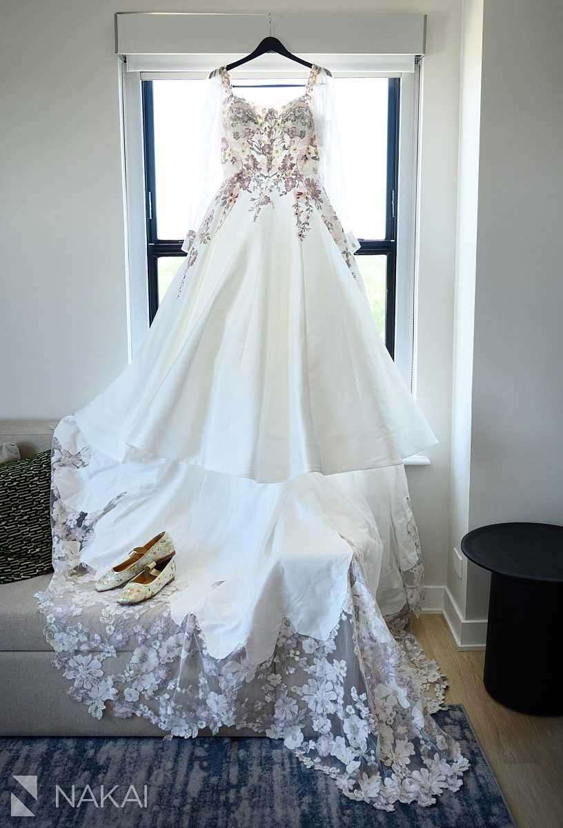 hotel lincoln wedding photo of dress hanging