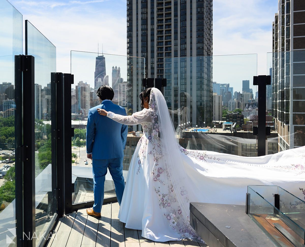first look hotel lincoln wedding rooftop