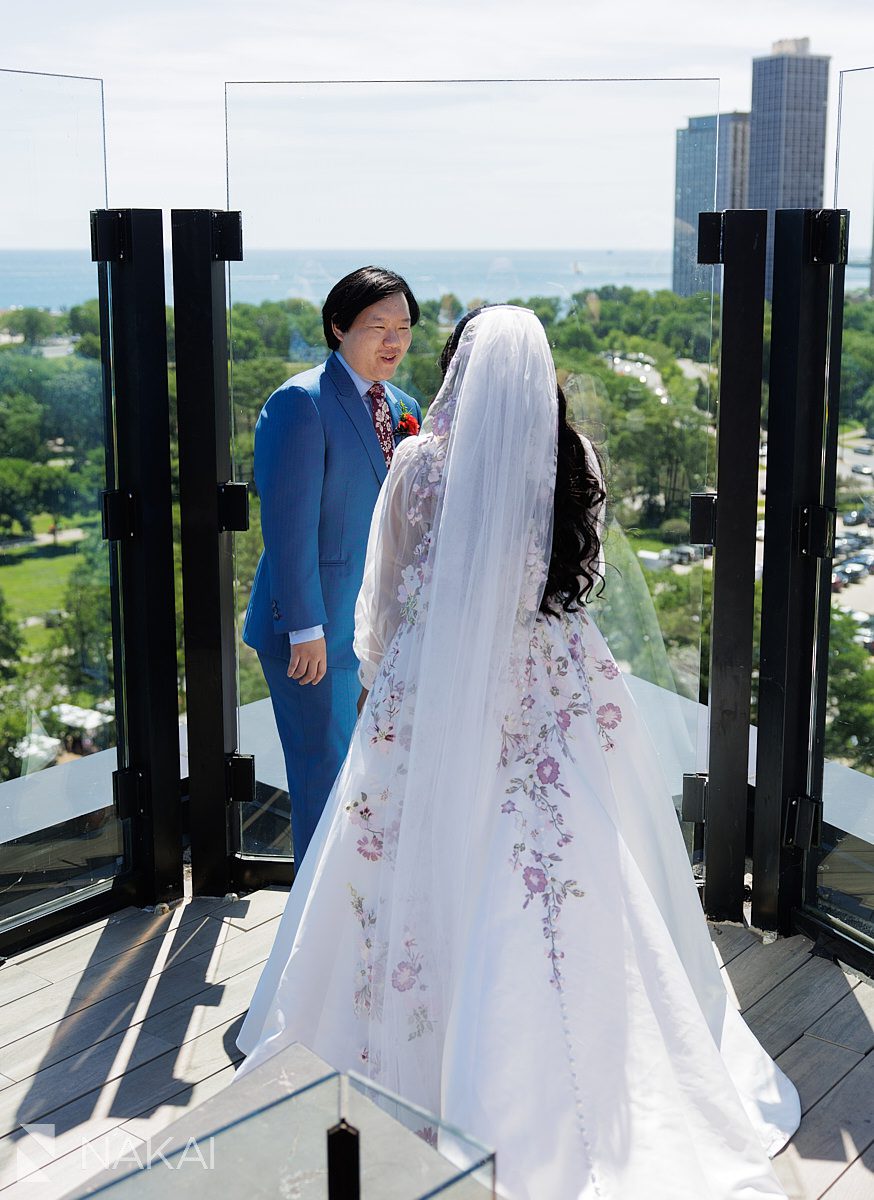 first look hotel lincoln wedding rooftop