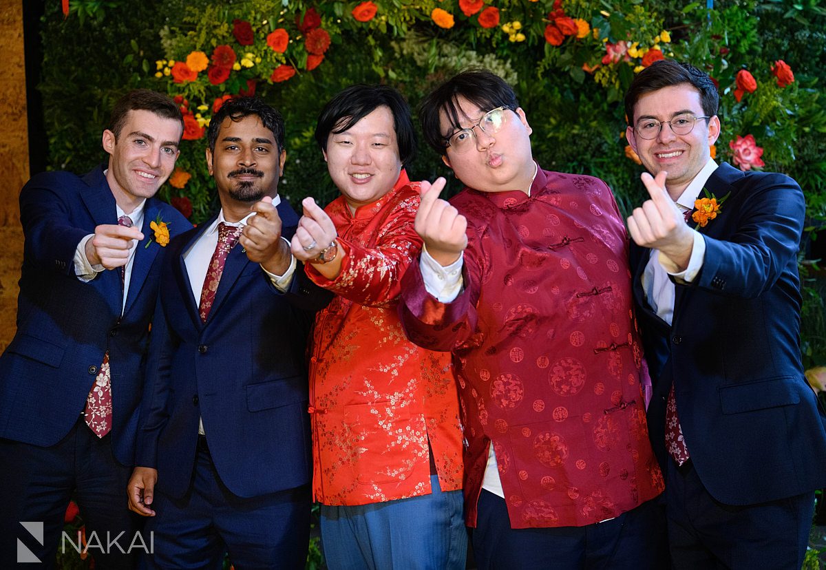 groomsmen multicultural wedding reception chicago