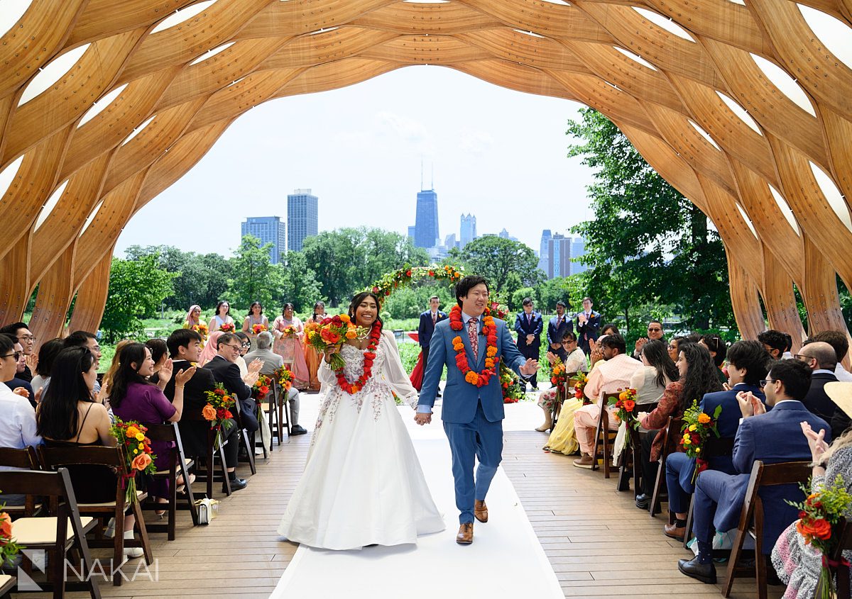 exit peoples gas pavilion wedding ceremony pictures