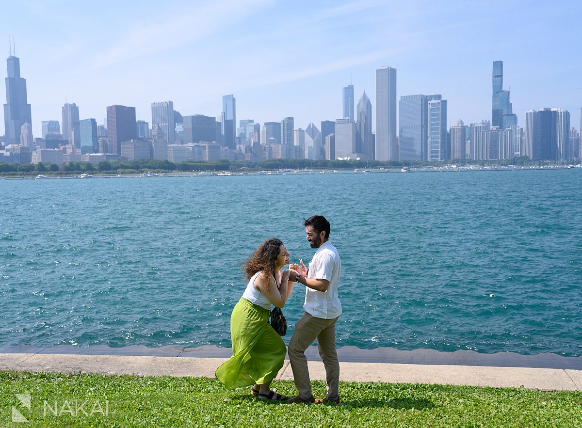 girl overwhelmed w/emotions after adler planetarium engagement