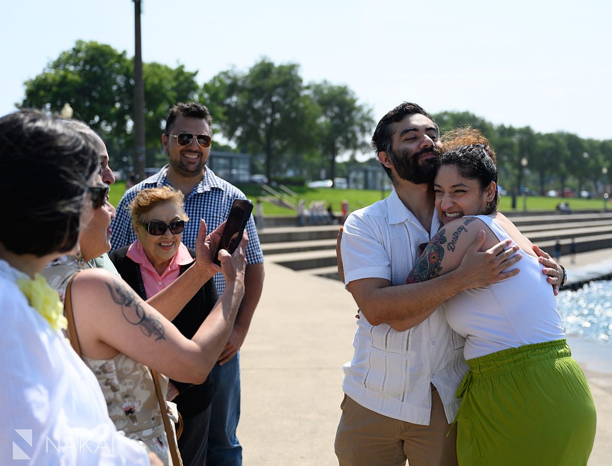 family at marriage proposal