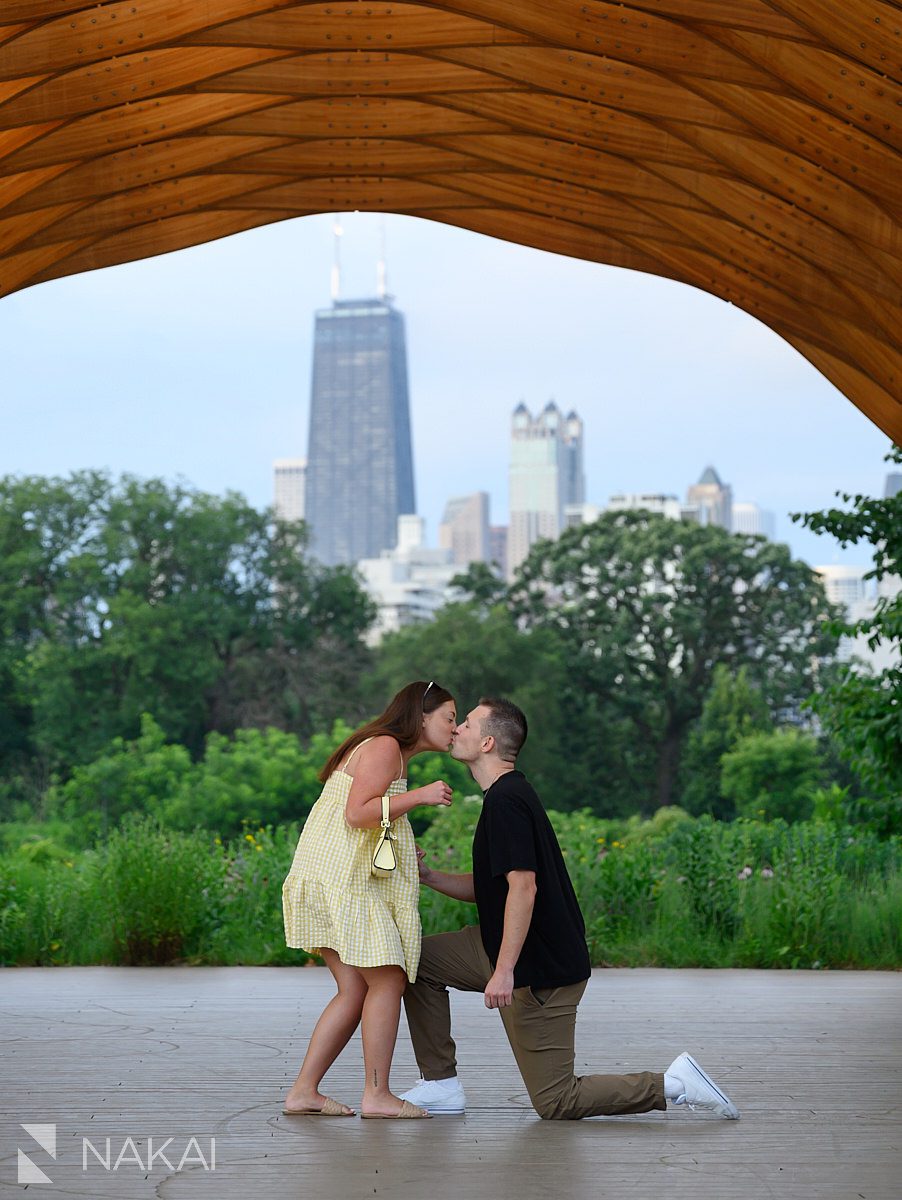 kiss after honeycomb people's gas pavilion proposal