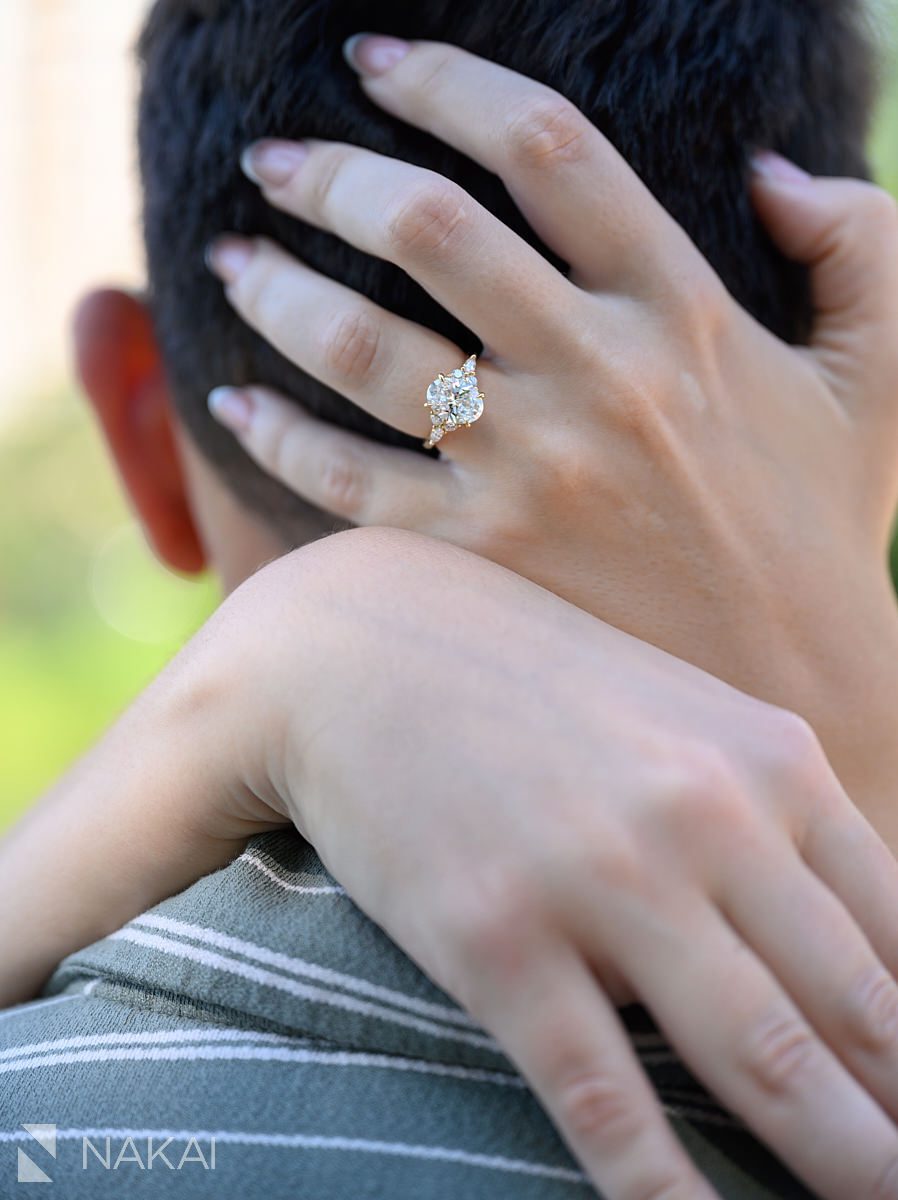 ring on hand lincoln park north pond proposal photos chicago