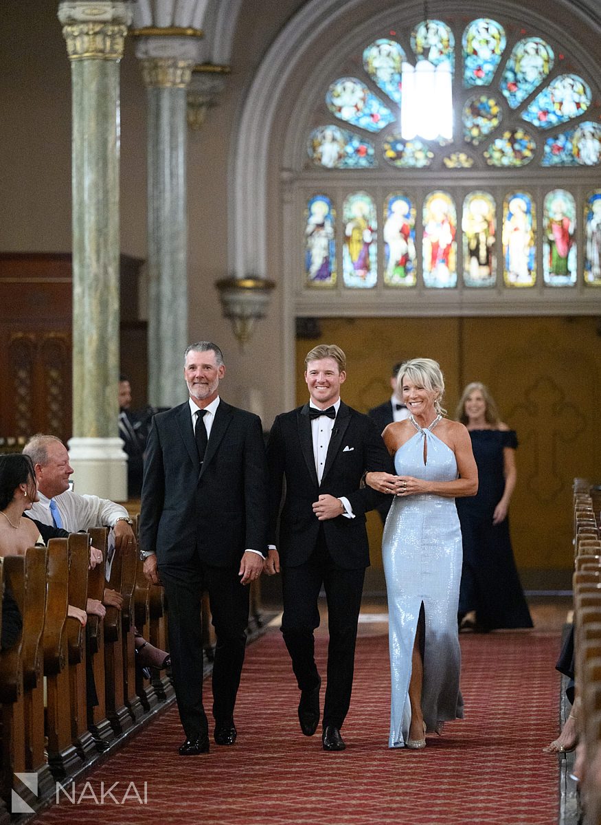 processional chicago st michaels wedding in old town ceremony