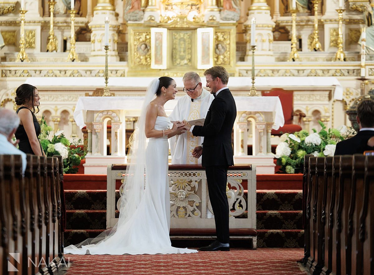 ceremony chicago st michaels church wedding in old town