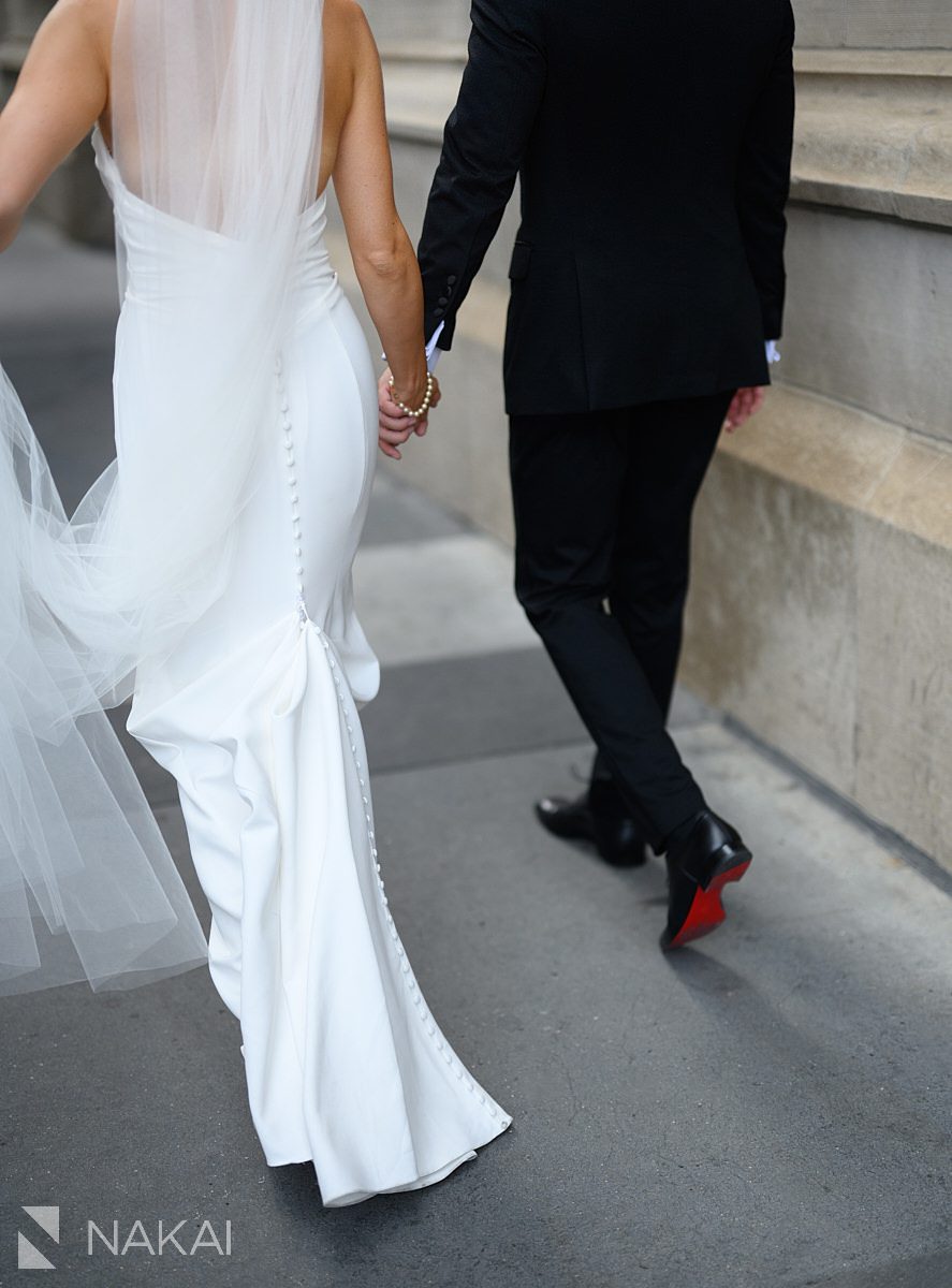 dreamy university club chicago wedding photo bride and groom details