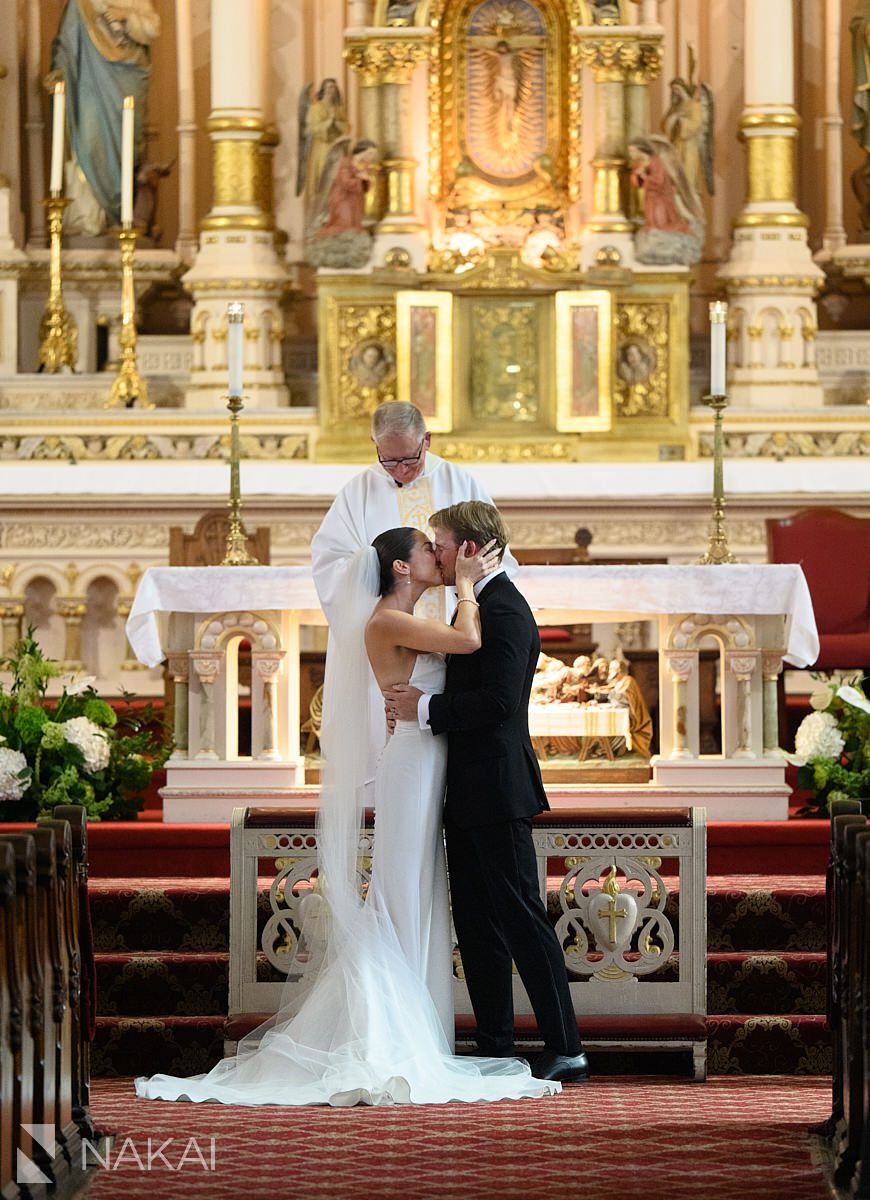 kiss st michaels church wedding in old town