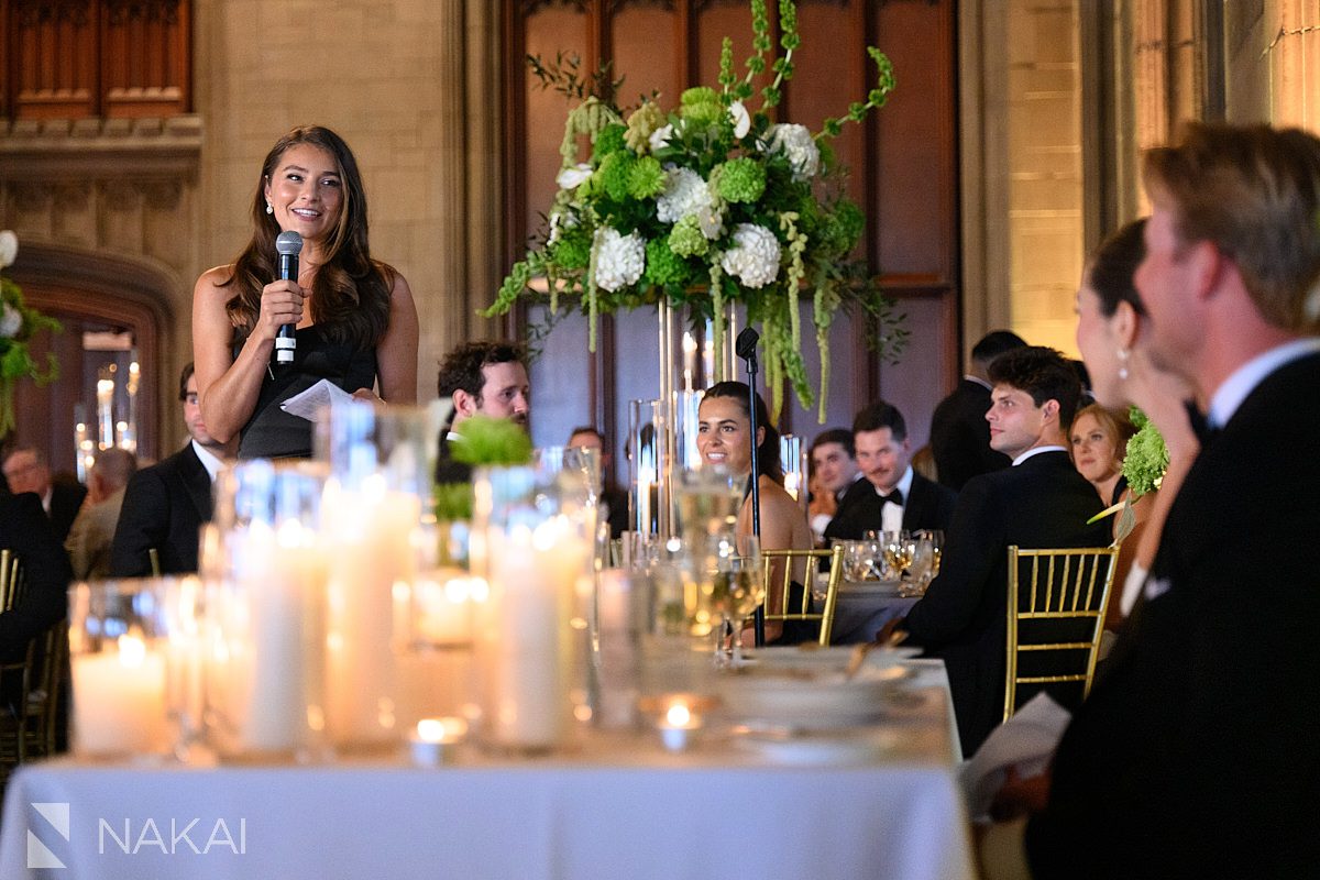 toasts university club chicago wedding