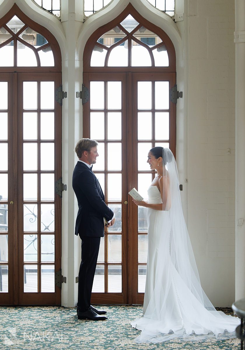 private vows university club chicago wedding photo