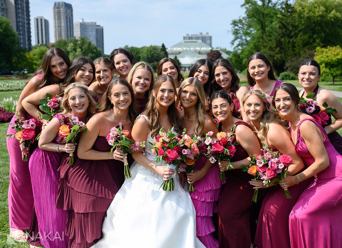lincoln park conservatory wedding photos