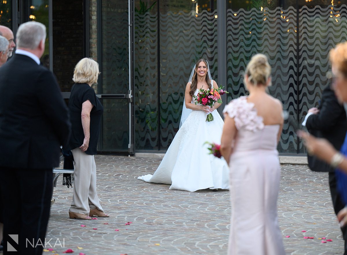 rockwell on the river wedding Chicago ceremony processional