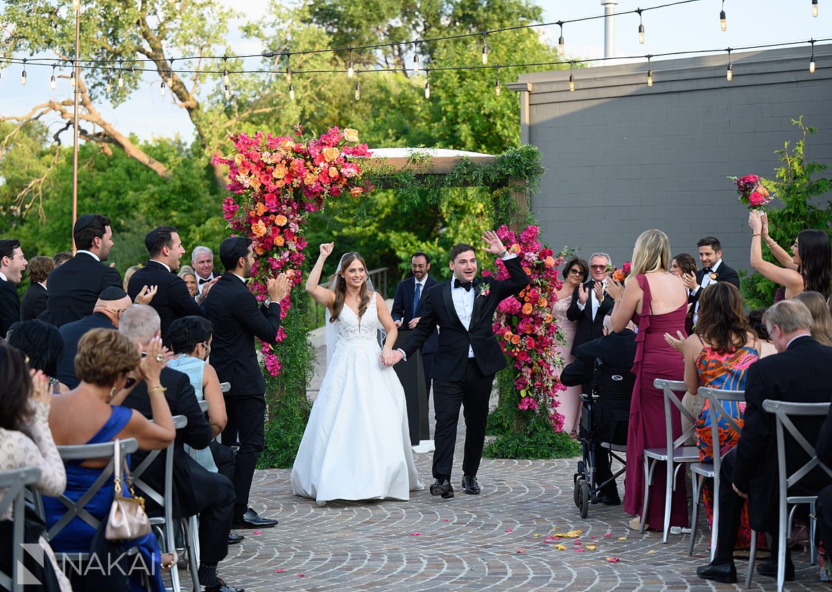 outdoor rockwell on the river wedding ceremony