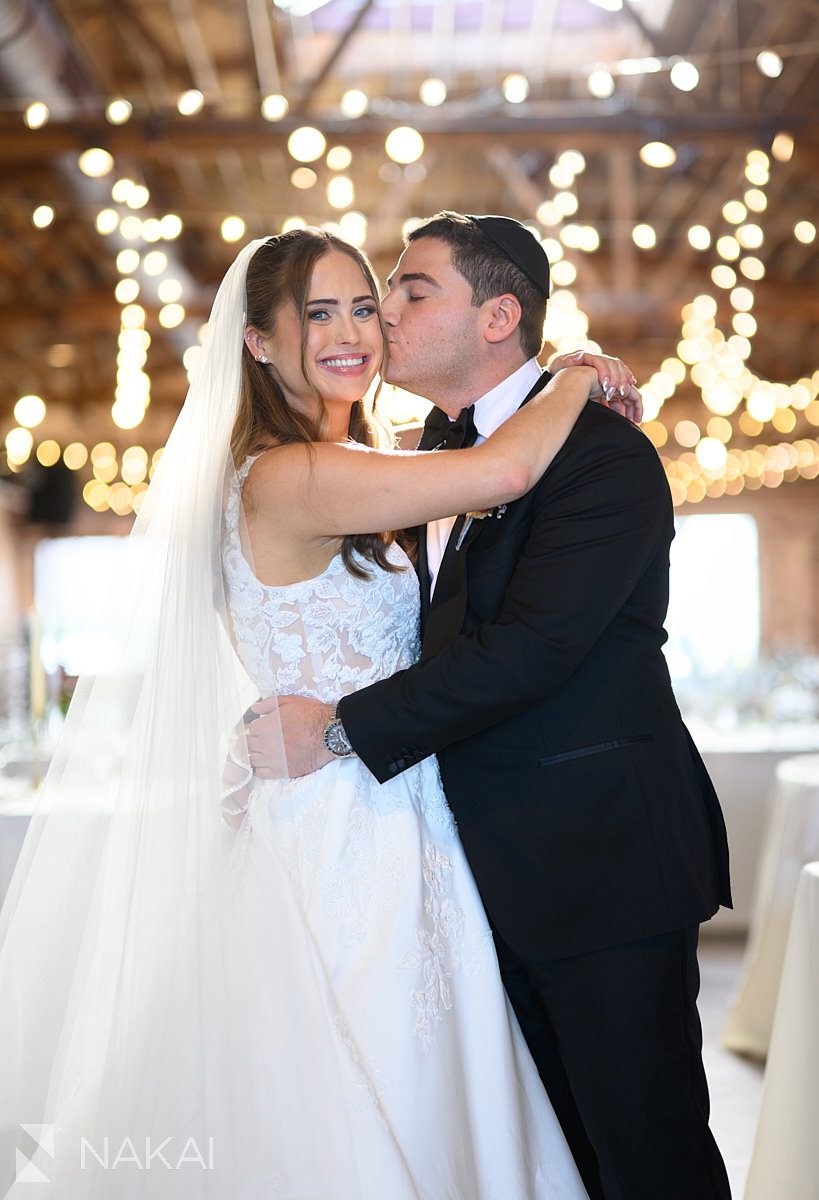 rockwell on the river wedding bride groom indoors
