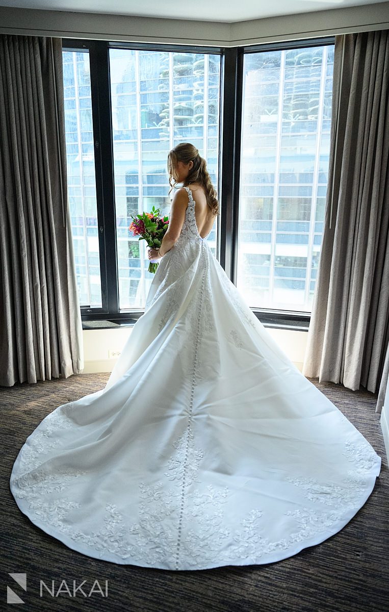 bride portraits westin river north wedding