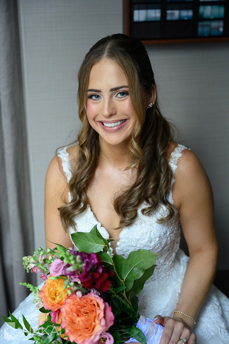 bride portraits westin river north wedding