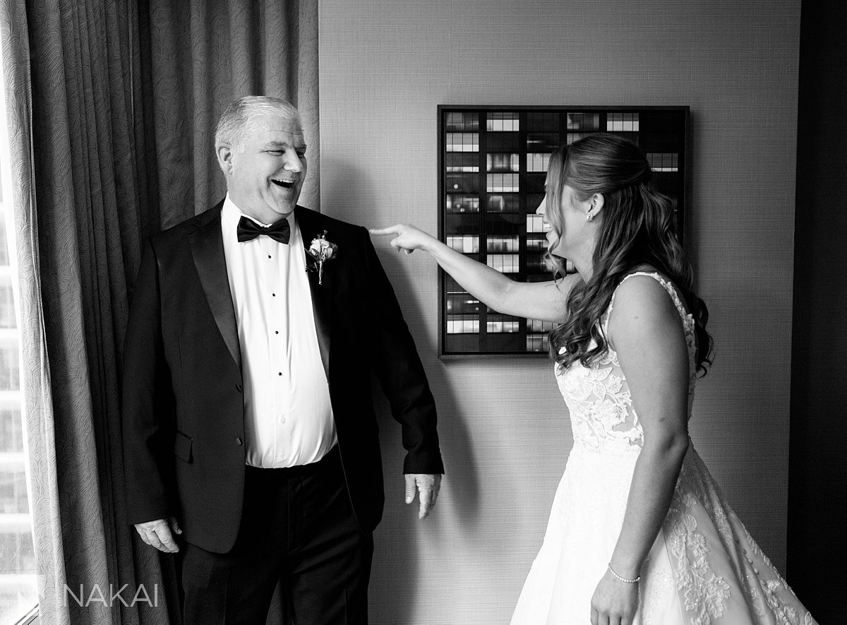 bride reveal westin river north wedding