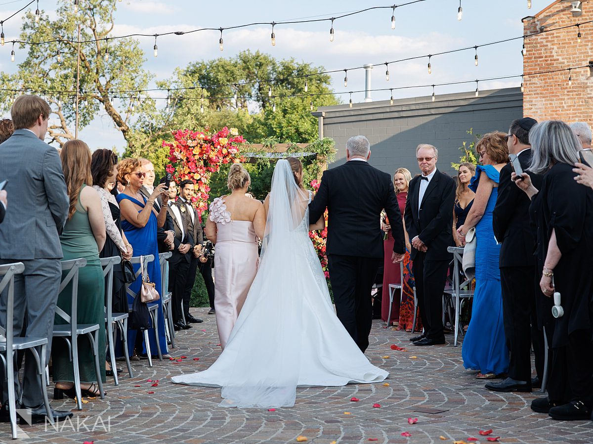 chicago rockwell on the river wedding ceremony