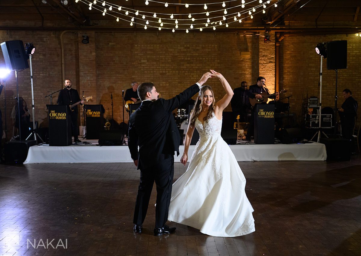 first dance body surfing Rockwell on the river wedding reception