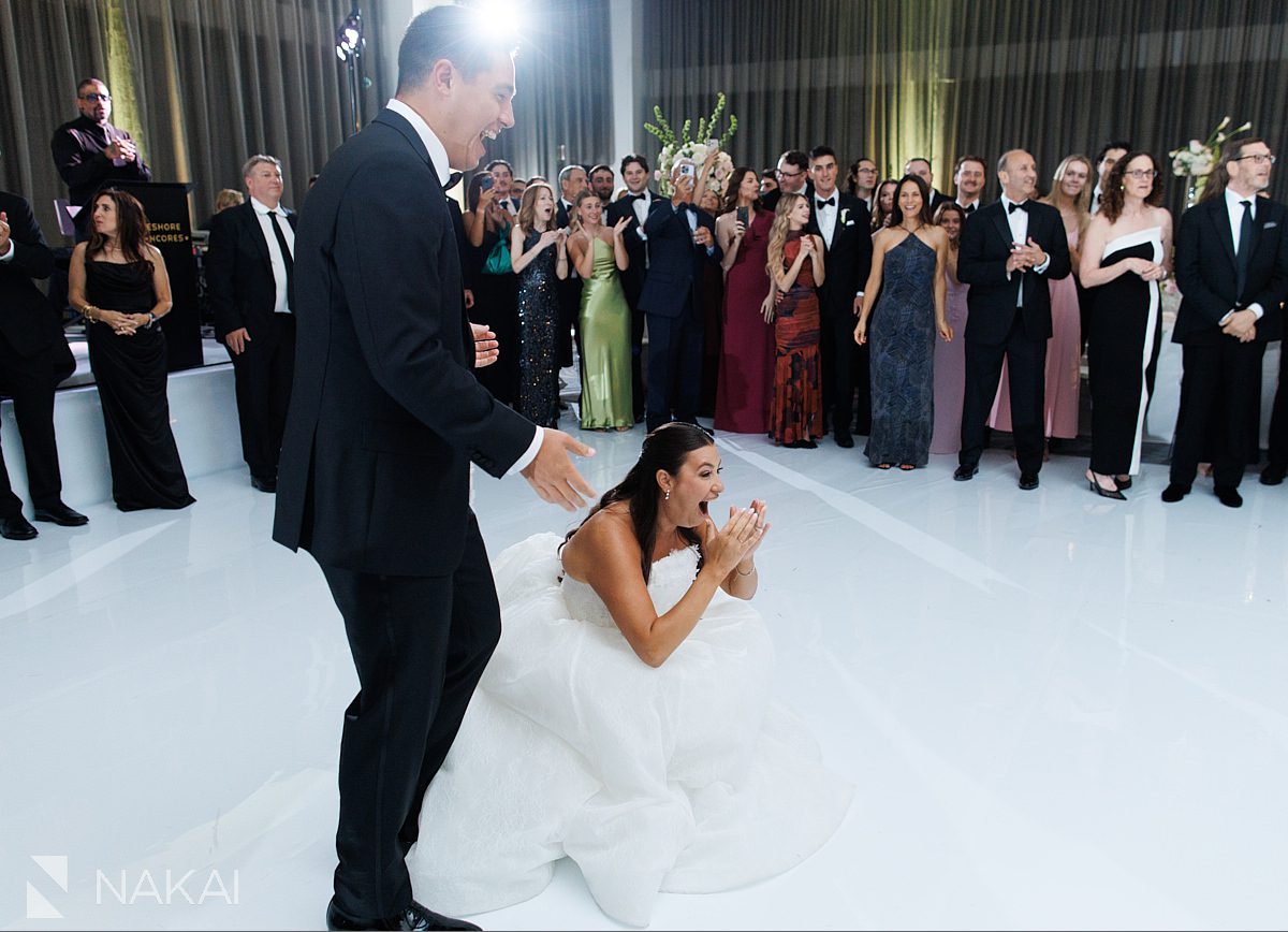 entrance Radisson blu aqua hotel chicago wedding reception