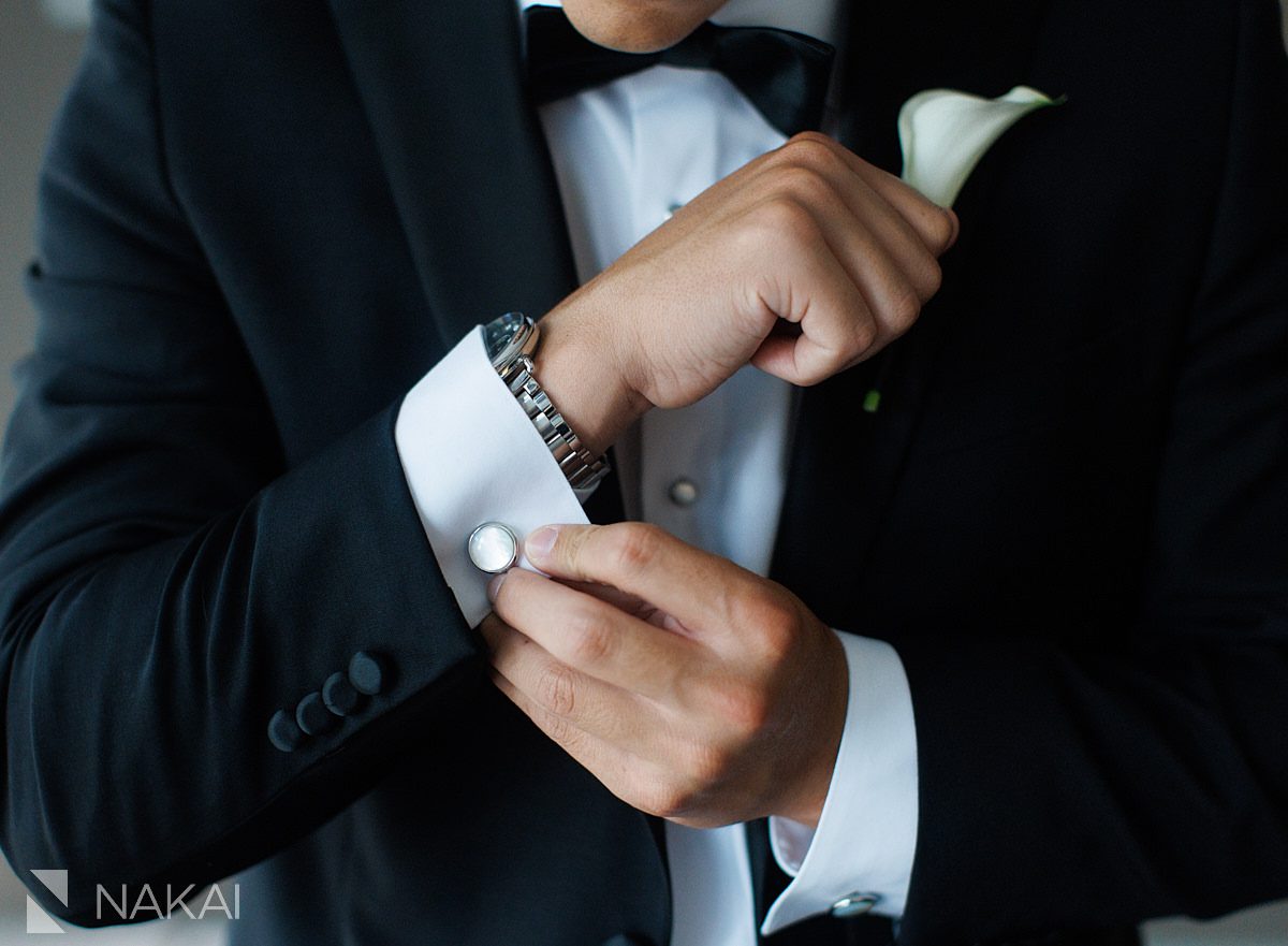 groom details Radisson blu aqua hotel chicago wedding 