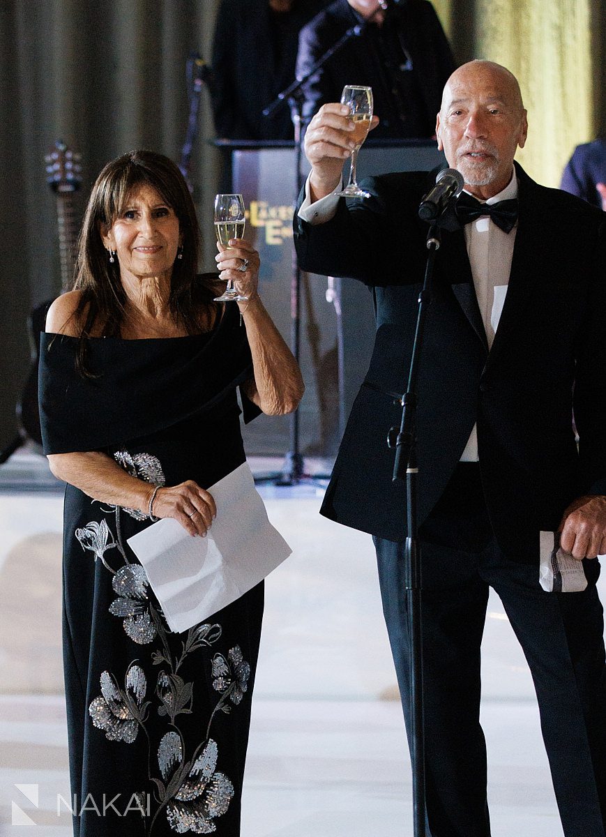 parent toasts Radisson blu aqua hotel chicago wedding reception