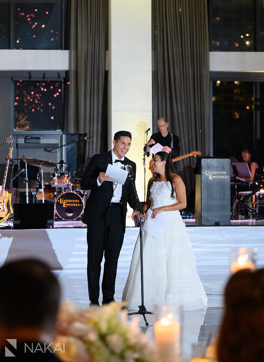 program Radisson blu aqua hotel chicago wedding reception