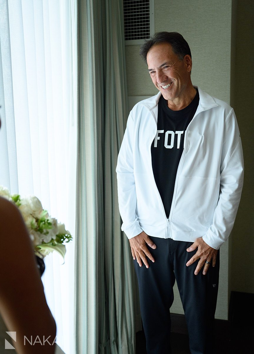dads reveal Radisson blu aqua hotel chicago wedding 