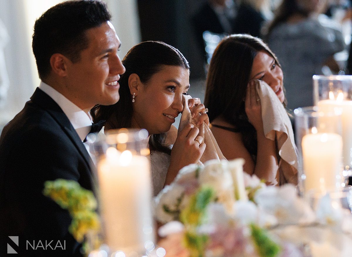 toasts Radisson blu aqua hotel chicago wedding reception