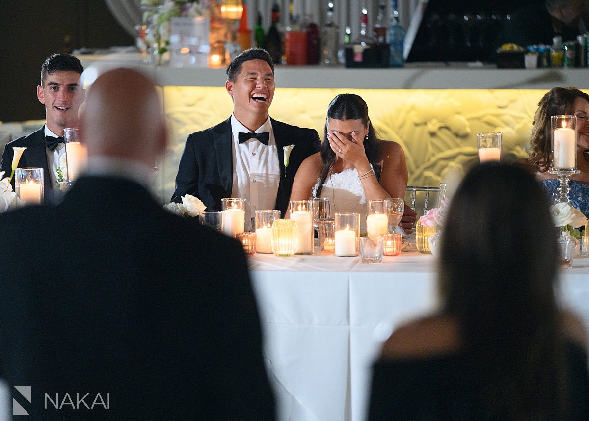 toasts Radisson blu aqua hotel chicago wedding reception