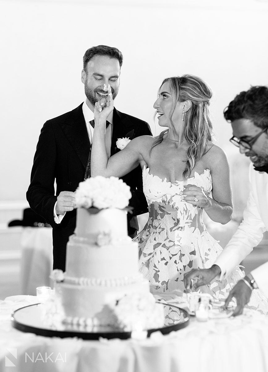 bride groom twin orchard CC wedding reception cake cutting