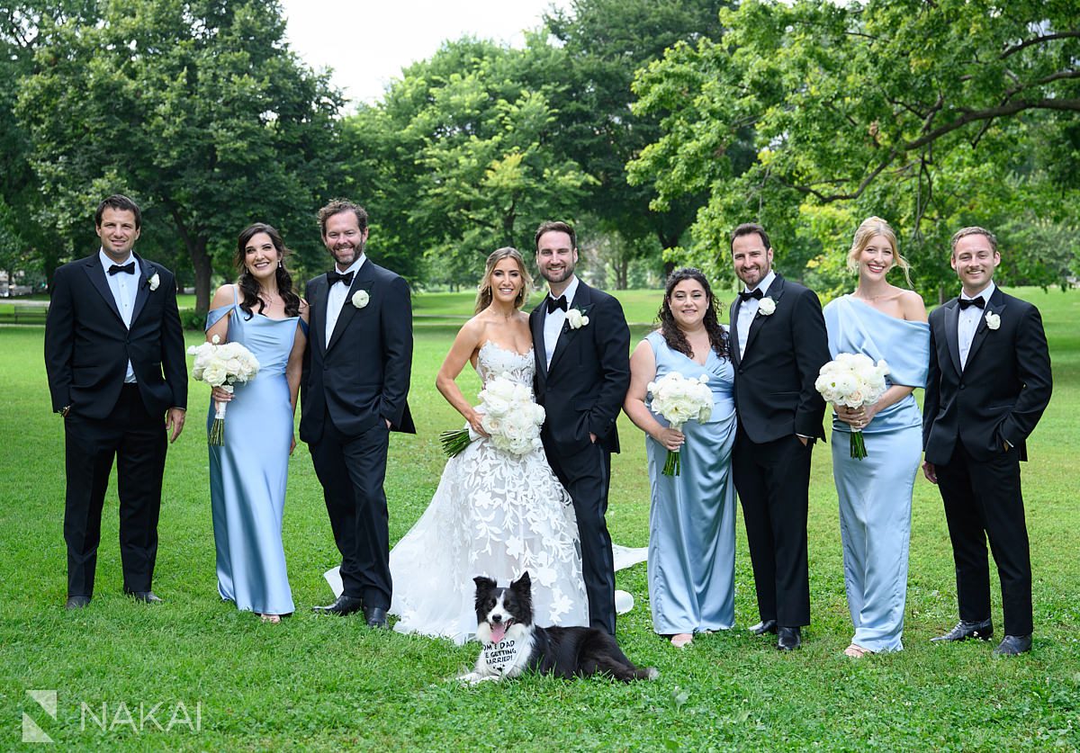 chicago wedding party nature photo