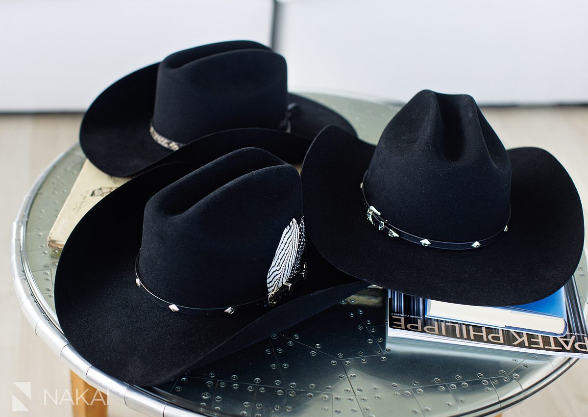 groom details cowboy hats