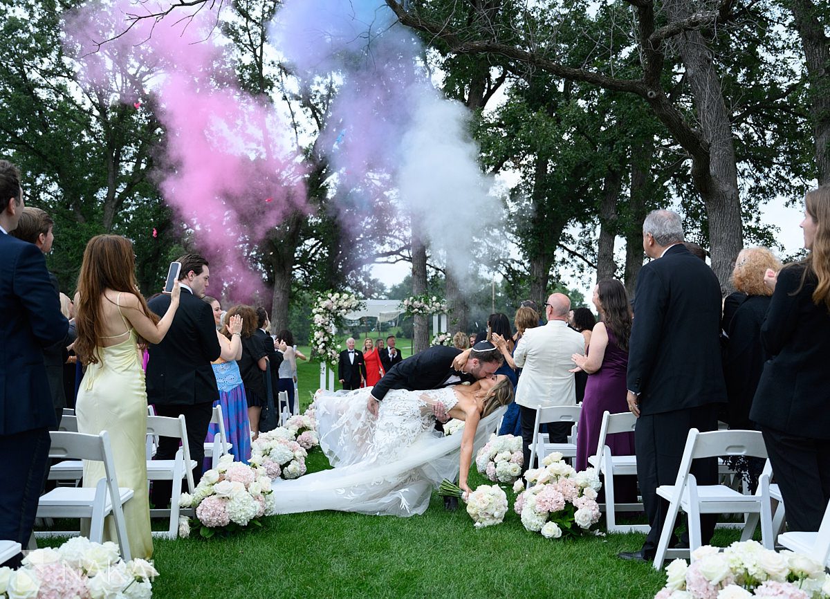 chalk cannon exit wedding ceremony chicago