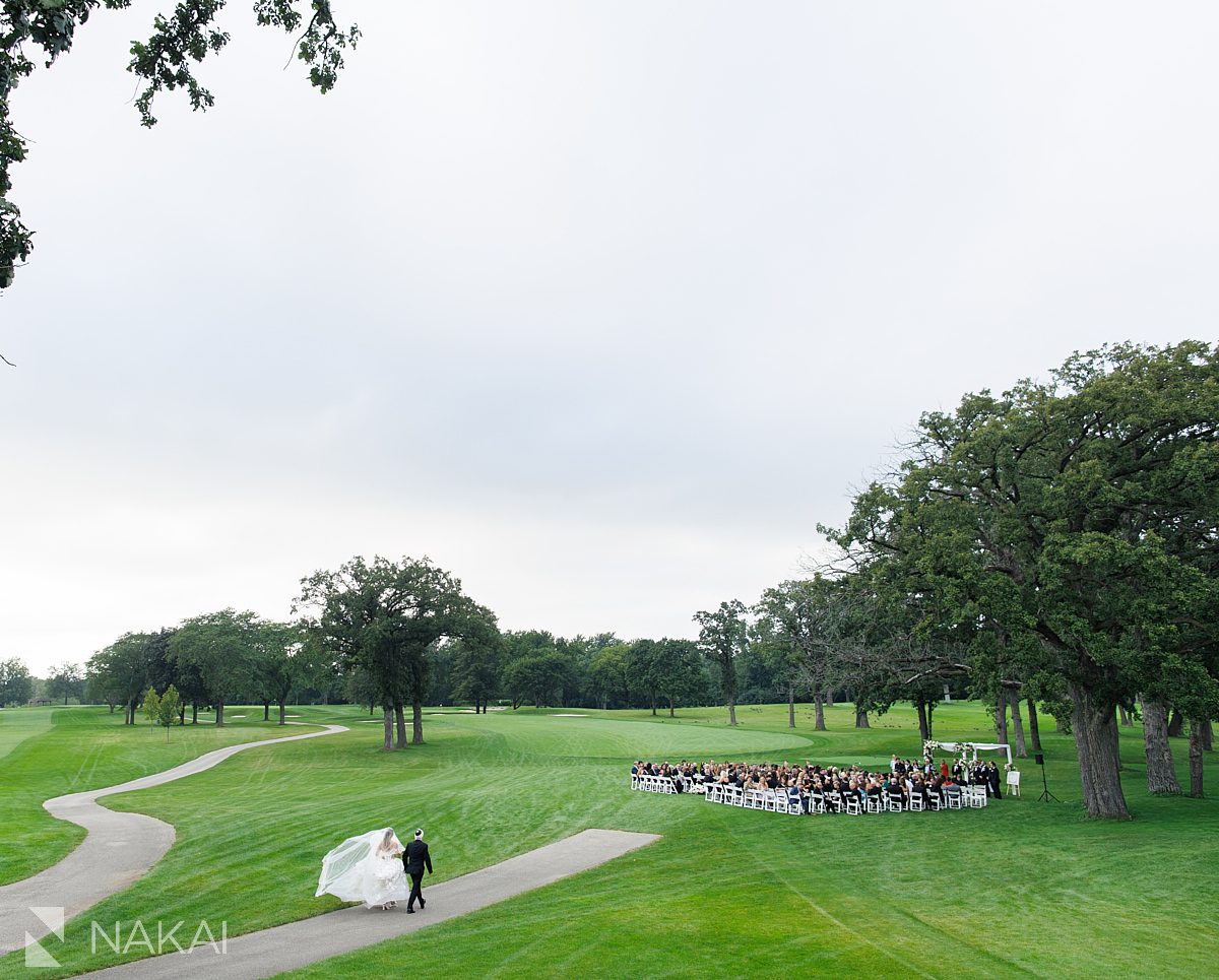 illinois golf course bride processional
