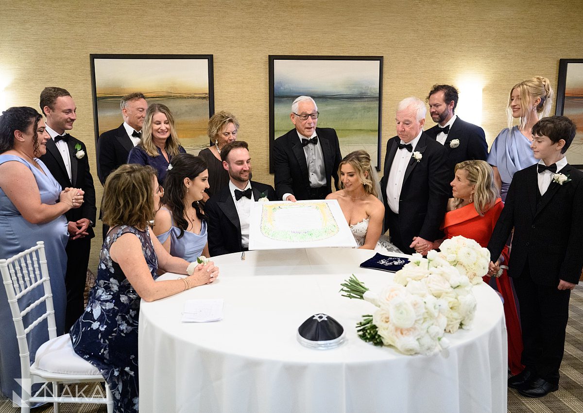 illinois wedding ketubah signing