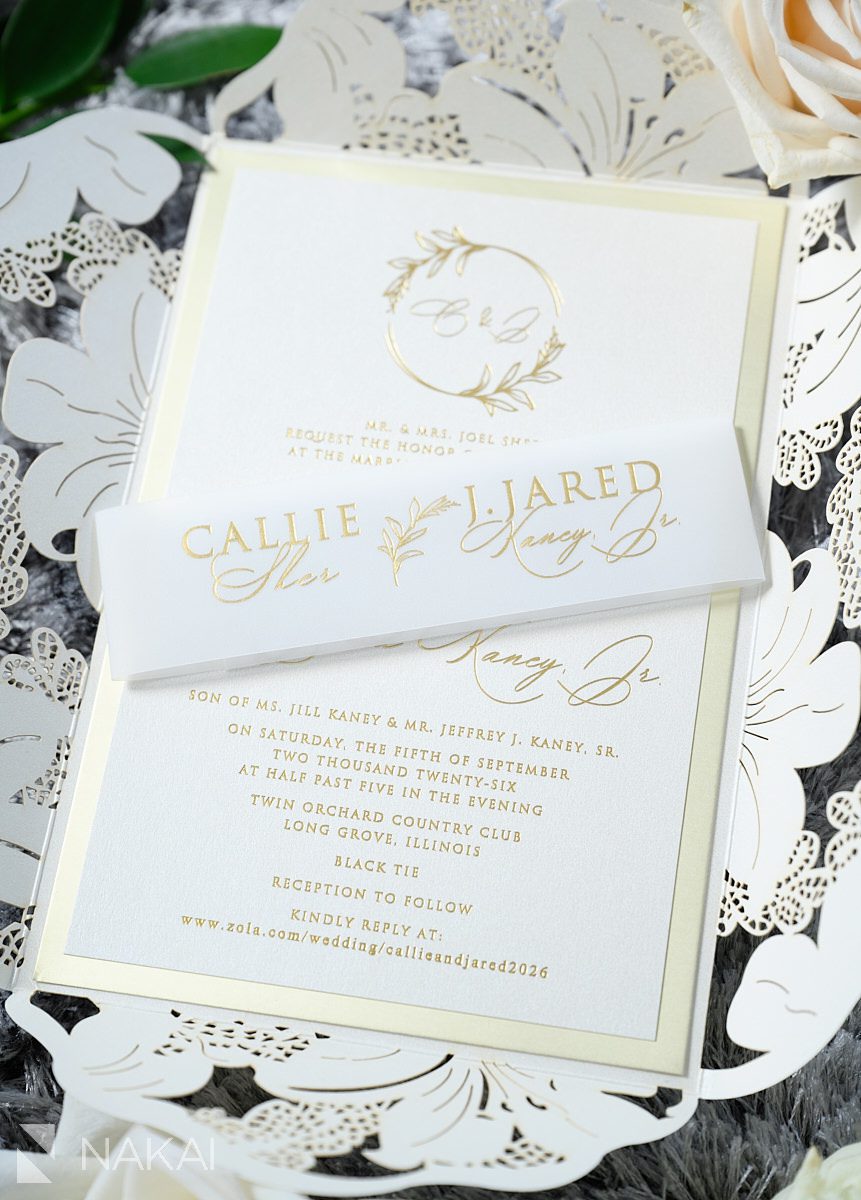 die cut invitation lay flat